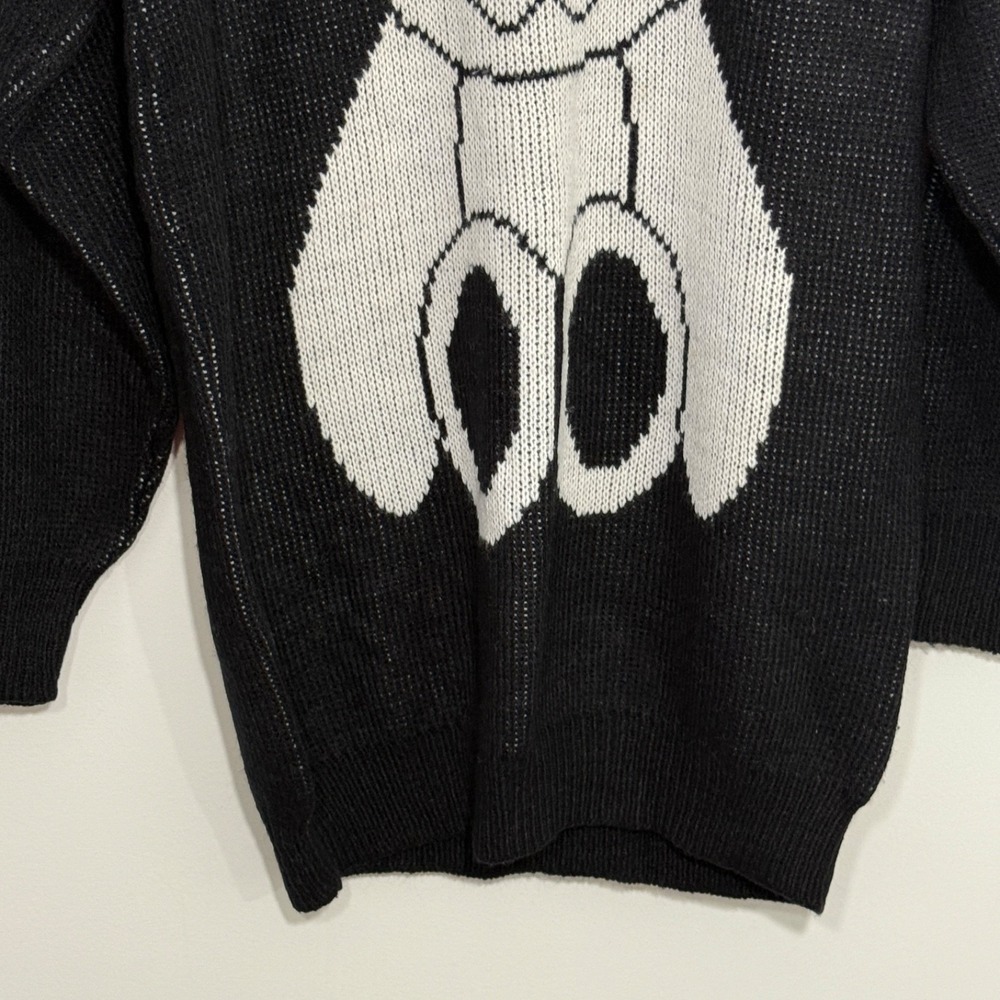 Vintage Great American Sweater Company Womens XL Black Bear Oversized Grunge - Picture 4 of 12